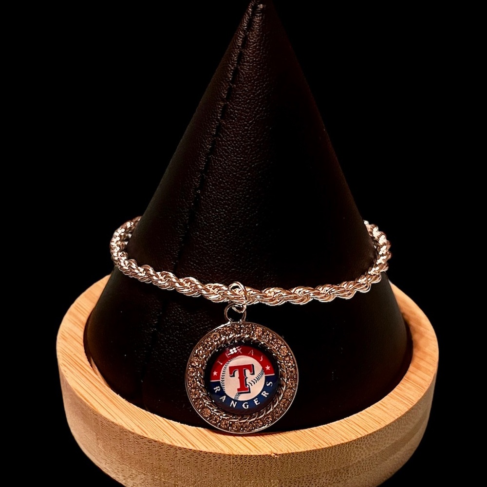 COPY - COPY - COPY - Charm Bracelet with NFL football, MLB baseball or College …